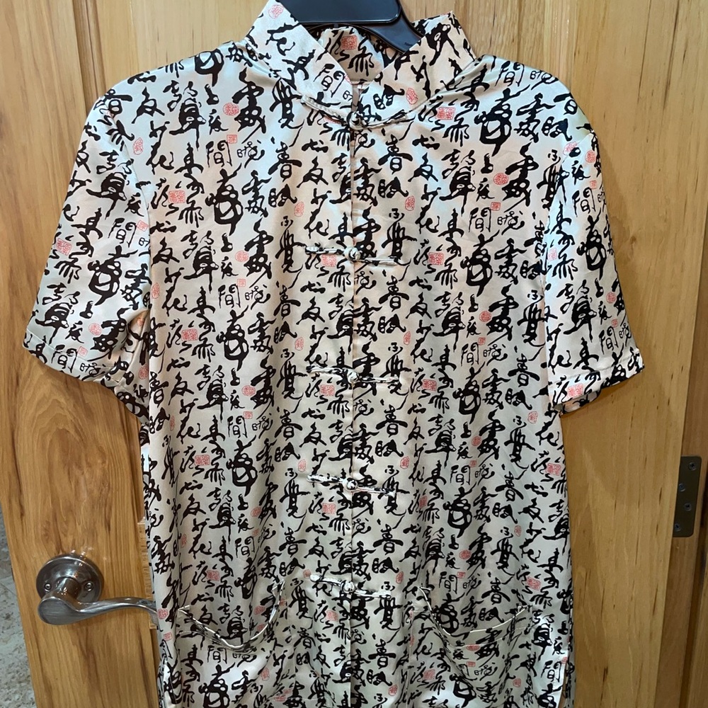 Large silk blouse